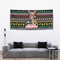 Time To Get Blitzened Christmas Tapestry Xmas Holiday Patterns - Wonder Print Shop