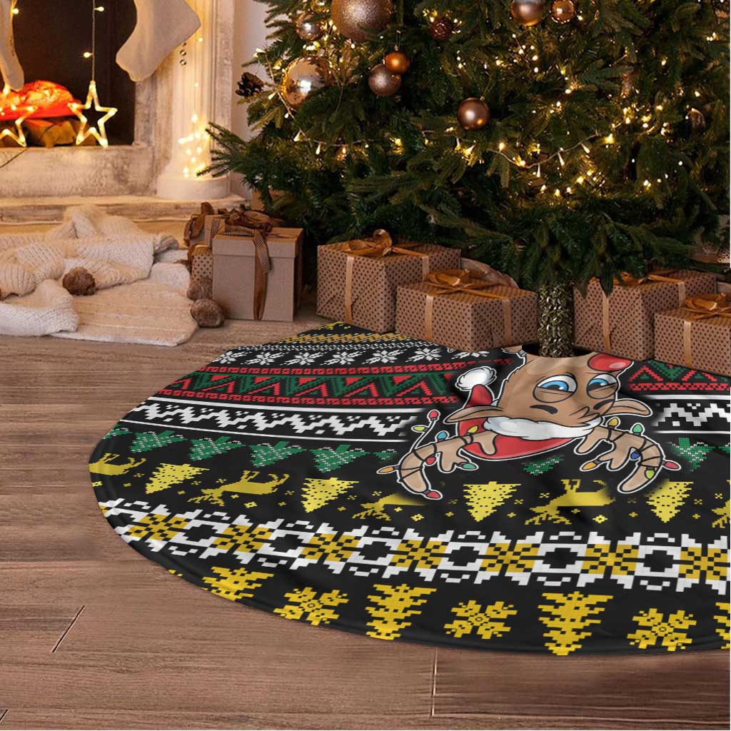 Time To Get Blitzened Christmas Tree Skirt Xmas Holiday Patterns - Wonder Print Shop
