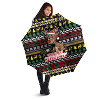 Time To Get Blitzened Christmas Umbrella Xmas Holiday Patterns - Wonder Print Shop