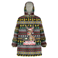 Time To Get Blitzened Christmas Wearable Blanket Hoodie Xmas Holiday Patterns - Wonder Print Shop