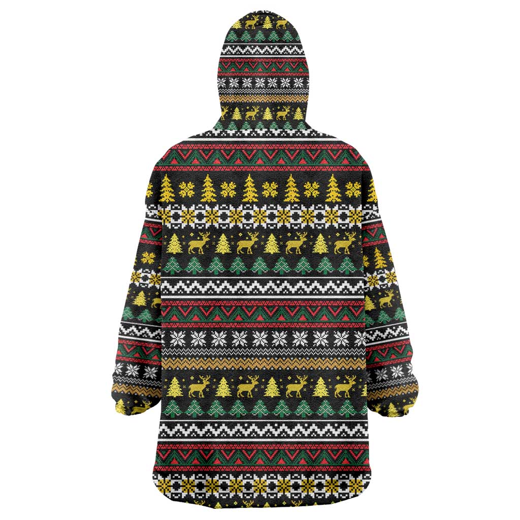 Time To Get Blitzened Christmas Wearable Blanket Hoodie Xmas Holiday Patterns - Wonder Print Shop