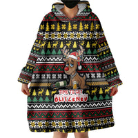 Time To Get Blitzened Christmas Wearable Blanket Hoodie Xmas Holiday Patterns - Wonder Print Shop