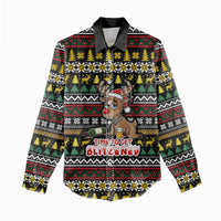 Time To Get Blitzened Christmas Women Casual Shirt Xmas Holiday Patterns - Wonder Print Shop
