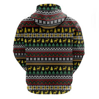 Time To Get Blitzened Christmas Zip Hoodie Xmas Holiday Patterns - Wonder Print Shop