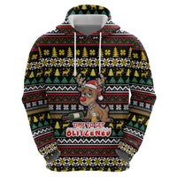 Time To Get Blitzened Christmas Zip Hoodie Xmas Holiday Patterns - Wonder Print Shop