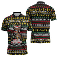 Time To Get Blitzened Christmas Zipper Polo Shirt Xmas Holiday Patterns - Wonder Print Shop