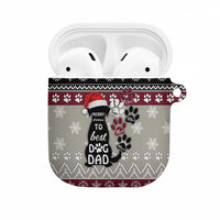 To Best Dog Dad Christmas Design AirPods Case Xmas Holiday Patterns - Wonder Print Shop