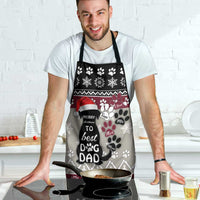 To Best Dog Dad Christmas Design Apron Xmas Holiday Patterns - Wonder Print Shop