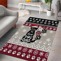 To Best Dog Dad Christmas Design Area Rug Xmas Holiday Patterns - Wonder Print Shop