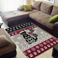 To Best Dog Dad Christmas Design Area Rug Xmas Holiday Patterns - Wonder Print Shop