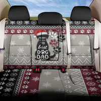 To Best Dog Dad Christmas Design Back Car Seat Cover Xmas Holiday Patterns - Wonder Print Shop