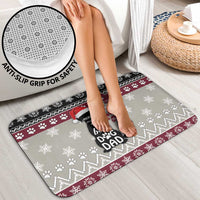 To Best Dog Dad Christmas Design Bathroom Set Xmas Holiday Patterns - Wonder Print Shop