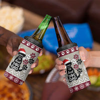 To Best Dog Dad Christmas Design 4 in 1 Can Cooler Tumbler Xmas Holiday Patterns - Wonder Print Shop