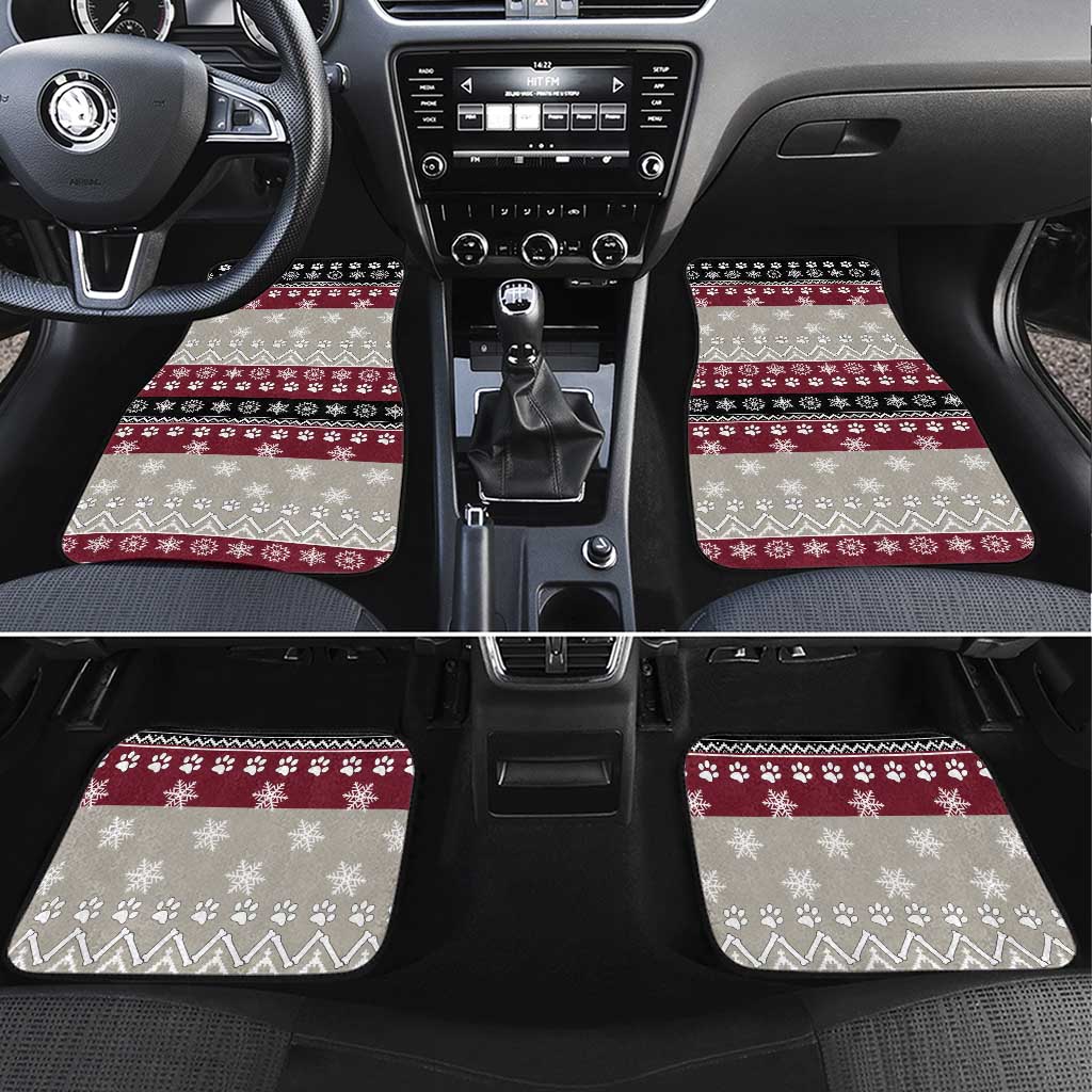 To Best Dog Dad Christmas Design Car Mats Xmas Holiday Patterns - Wonder Print Shop