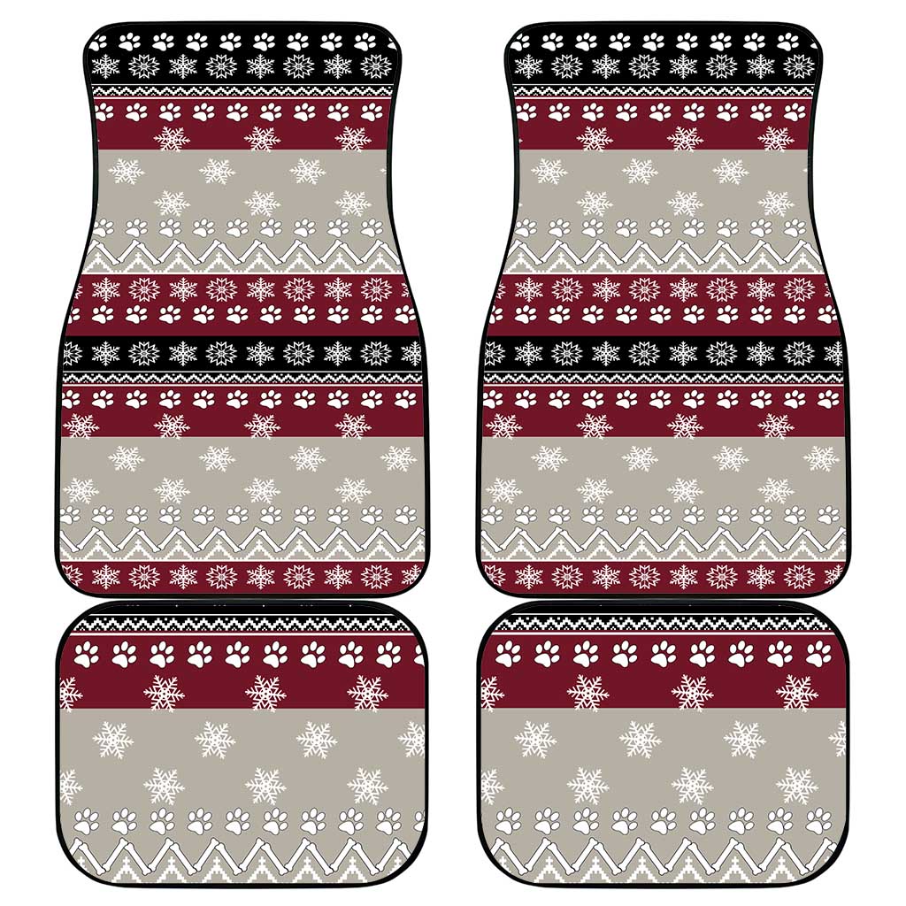 To Best Dog Dad Christmas Design Car Mats Xmas Holiday Patterns - Wonder Print Shop