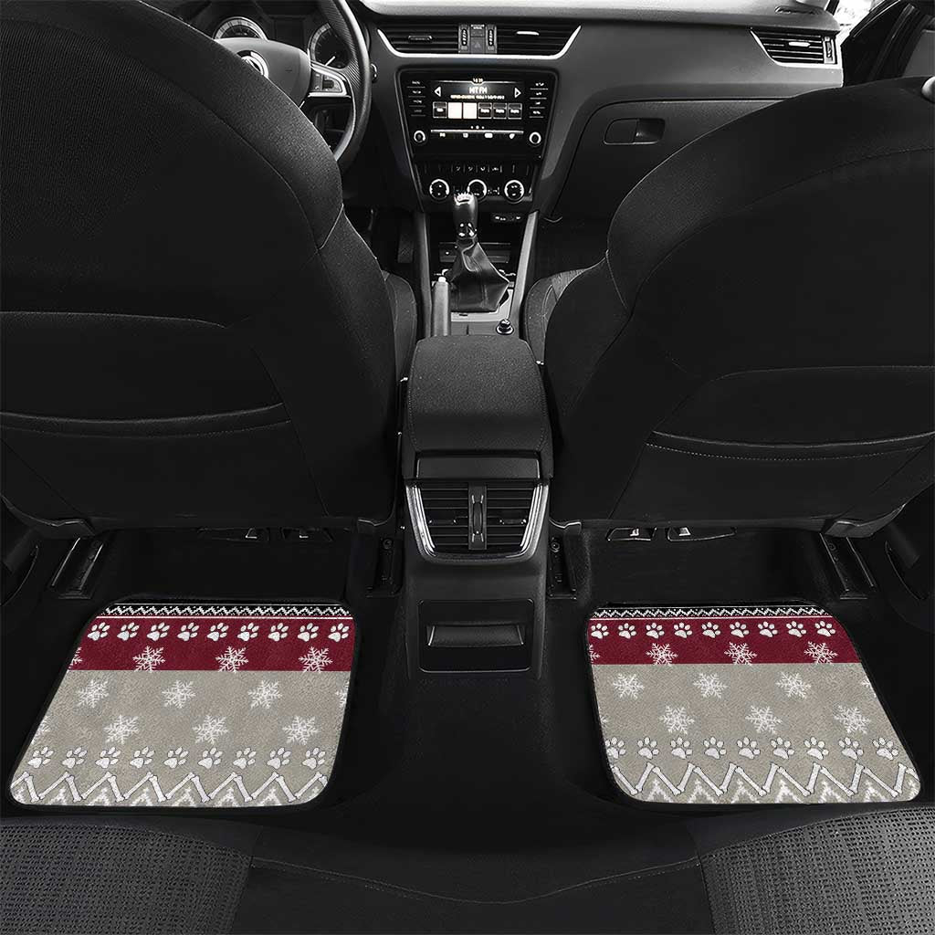 To Best Dog Dad Christmas Design Car Mats Xmas Holiday Patterns - Wonder Print Shop