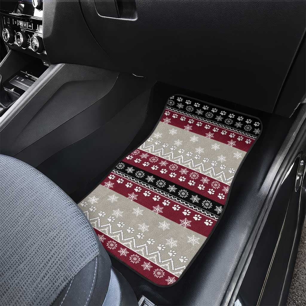 To Best Dog Dad Christmas Design Car Mats Xmas Holiday Patterns - Wonder Print Shop
