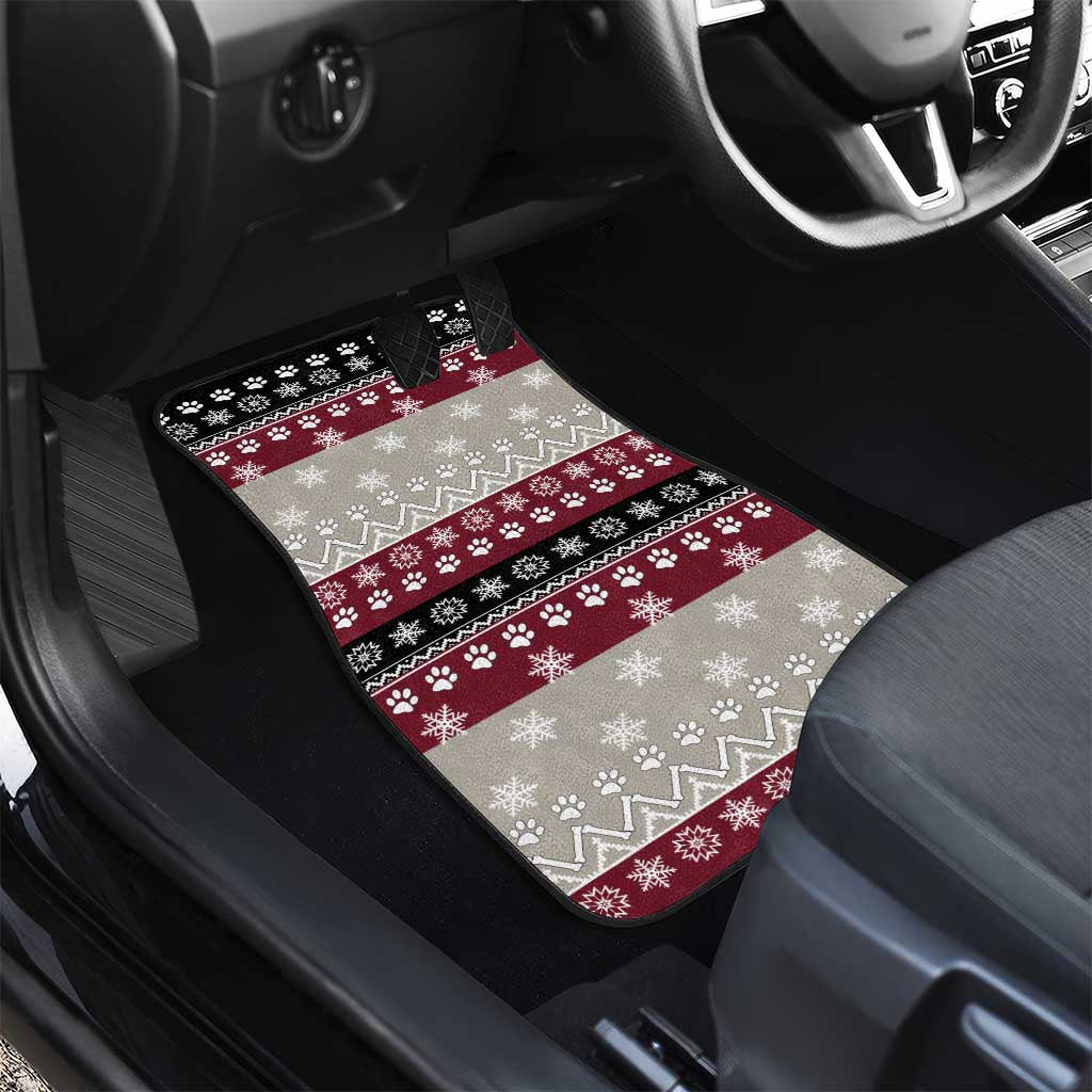 To Best Dog Dad Christmas Design Car Mats Xmas Holiday Patterns - Wonder Print Shop