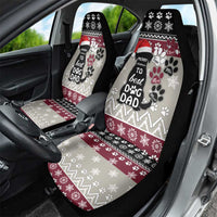 To Best Dog Dad Christmas Design Car Seat Cover Xmas Holiday Patterns - Wonder Print Shop