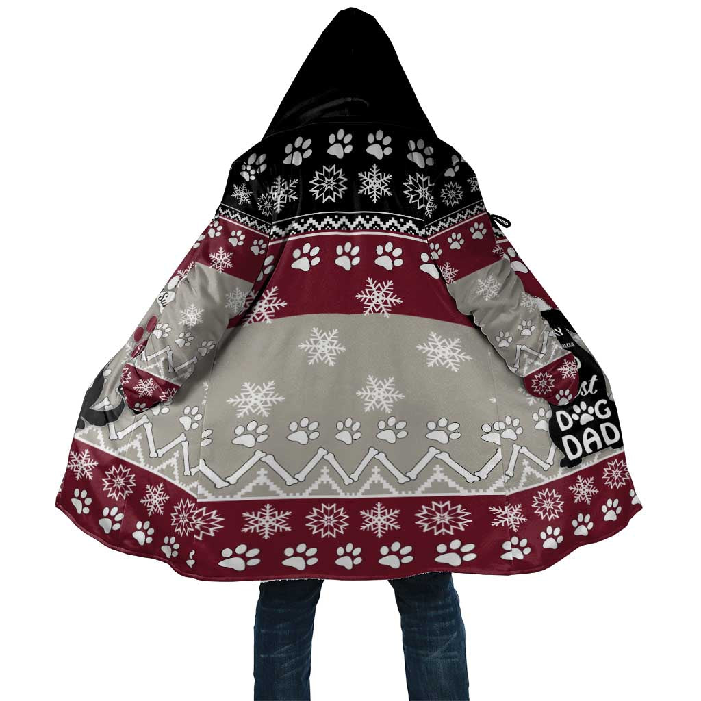 To Best Dog Dad Christmas Design Cloak Xmas Holiday Patterns - Wonder Print Shop