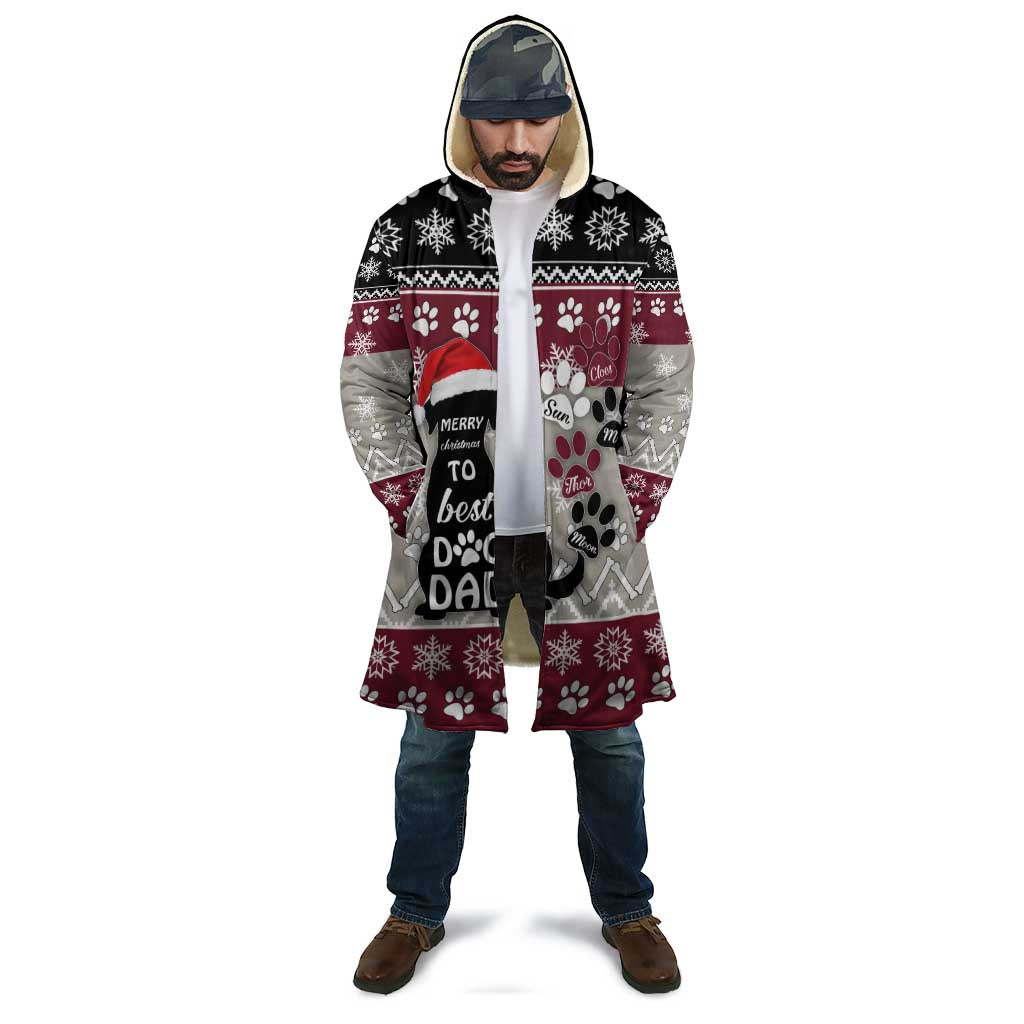 To Best Dog Dad Christmas Design Cloak Xmas Holiday Patterns - Wonder Print Shop