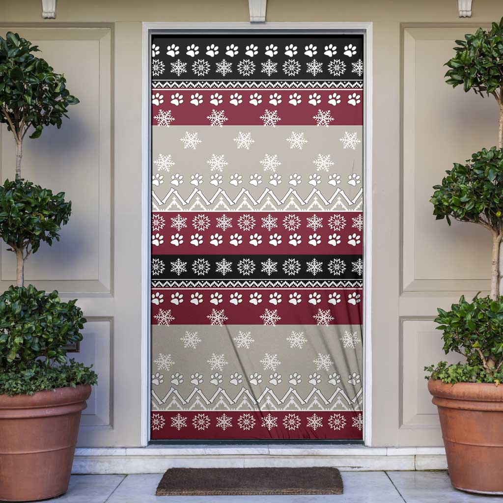 To Best Dog Dad Christmas Design Door Cover Xmas Holiday Patterns - Wonder Print Shop