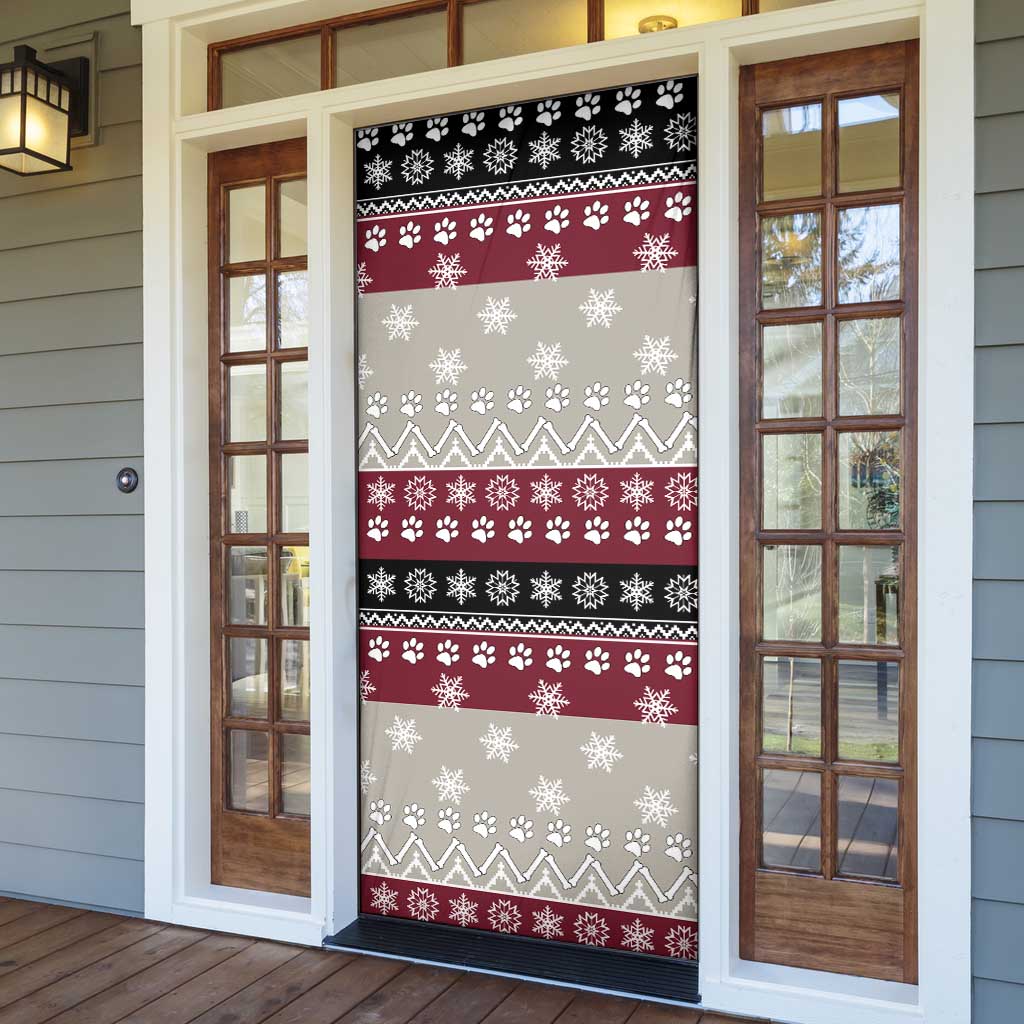 To Best Dog Dad Christmas Design Door Cover Xmas Holiday Patterns - Wonder Print Shop