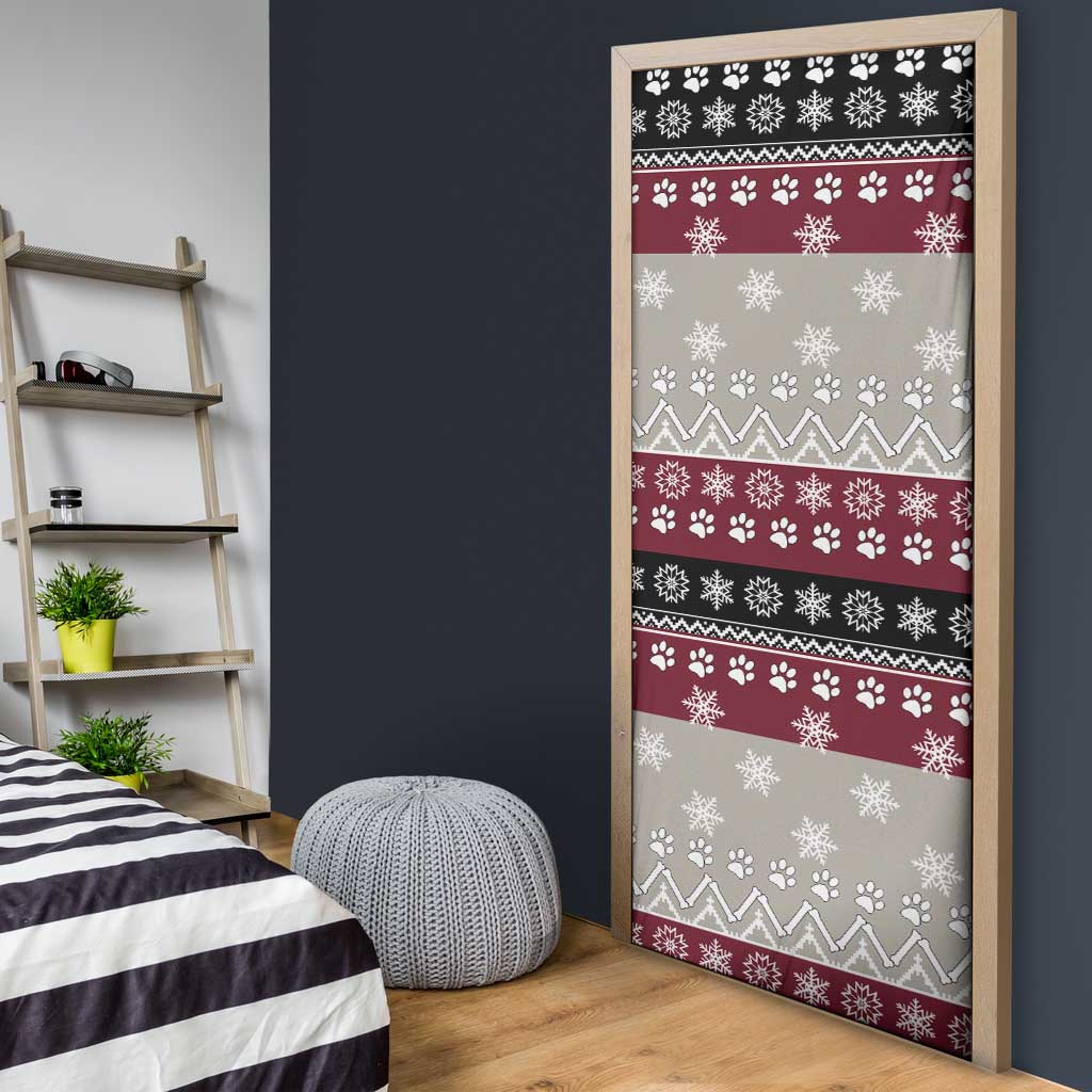 To Best Dog Dad Christmas Design Door Cover Xmas Holiday Patterns - Wonder Print Shop