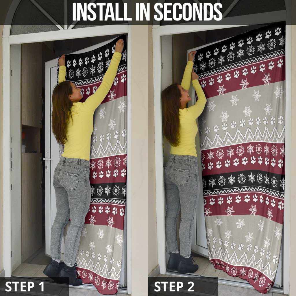 To Best Dog Dad Christmas Design Door Cover Xmas Holiday Patterns - Wonder Print Shop