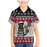 To Best Dog Dad Christmas Design Family Matching Mermaid Dress and Hawaiian Shirt Xmas Holiday Patterns - Wonder Print Shop