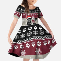 To Best Dog Dad Christmas Design Family Matching Off Shoulder Maxi Dress and Hawaiian Shirt Xmas Holiday Patterns - Wonder Print Shop