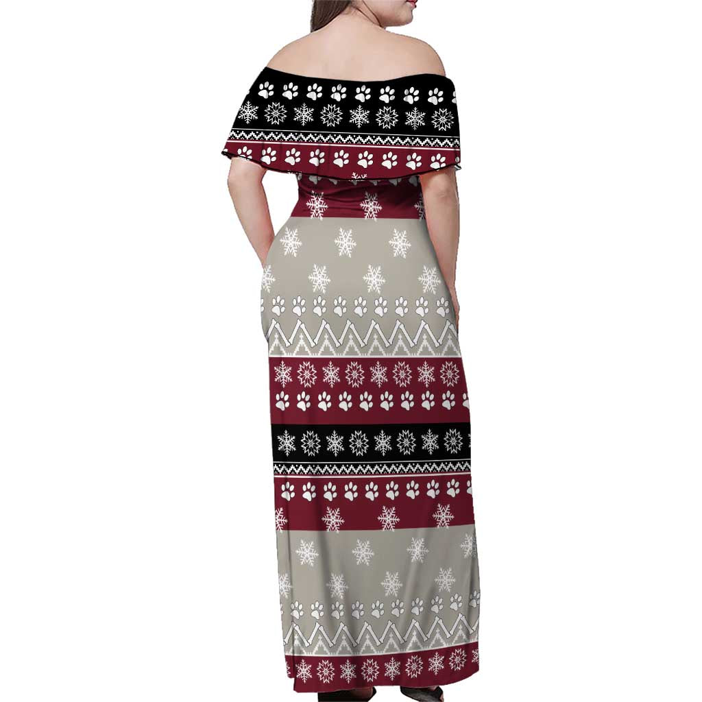 To Best Dog Dad Christmas Design Family Matching Off Shoulder Maxi Dress and Hawaiian Shirt Xmas Holiday Patterns - Wonder Print Shop