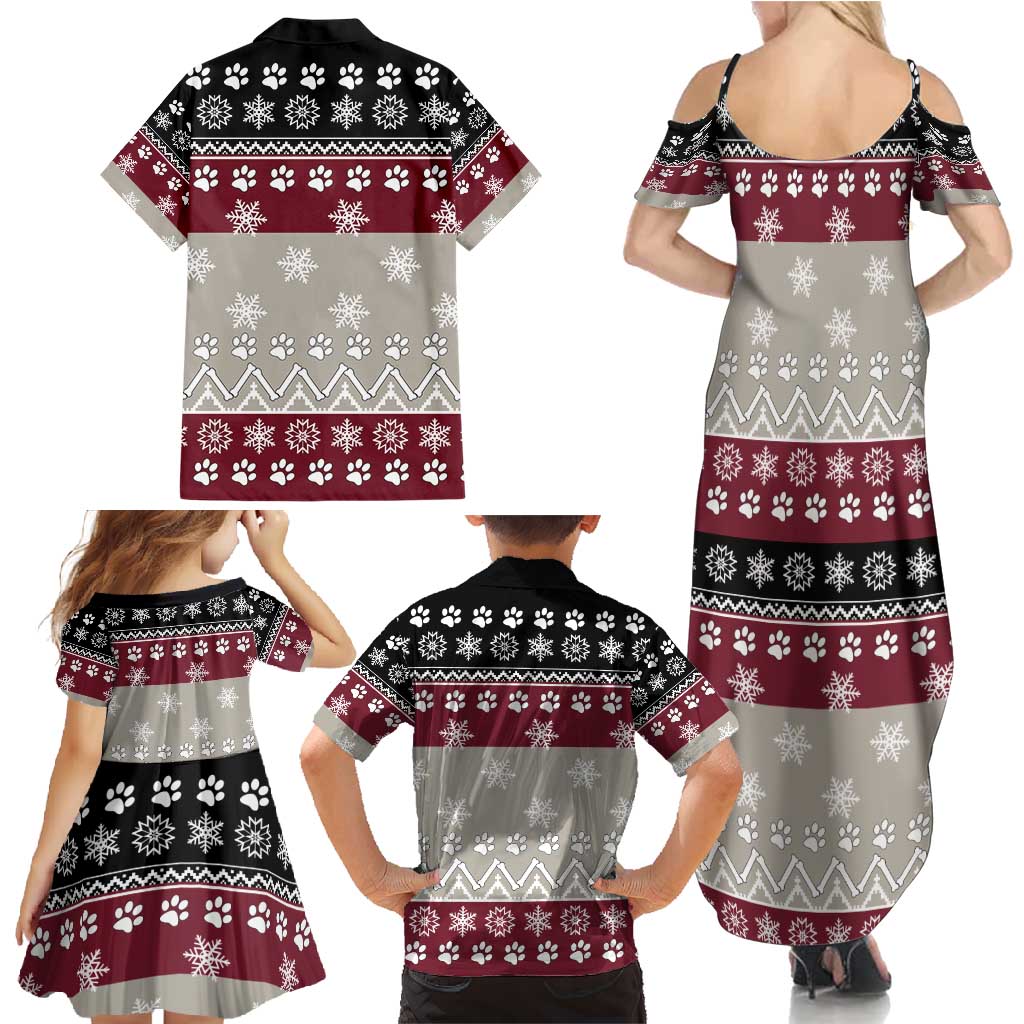 To Best Dog Dad Christmas Design Family Matching Summer Maxi Dress and Hawaiian Shirt Xmas Holiday Patterns - Wonder Print Shop