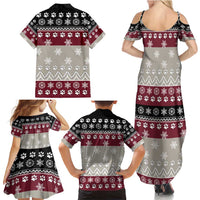 To Best Dog Dad Christmas Design Family Matching Summer Maxi Dress and Hawaiian Shirt Xmas Holiday Patterns - Wonder Print Shop