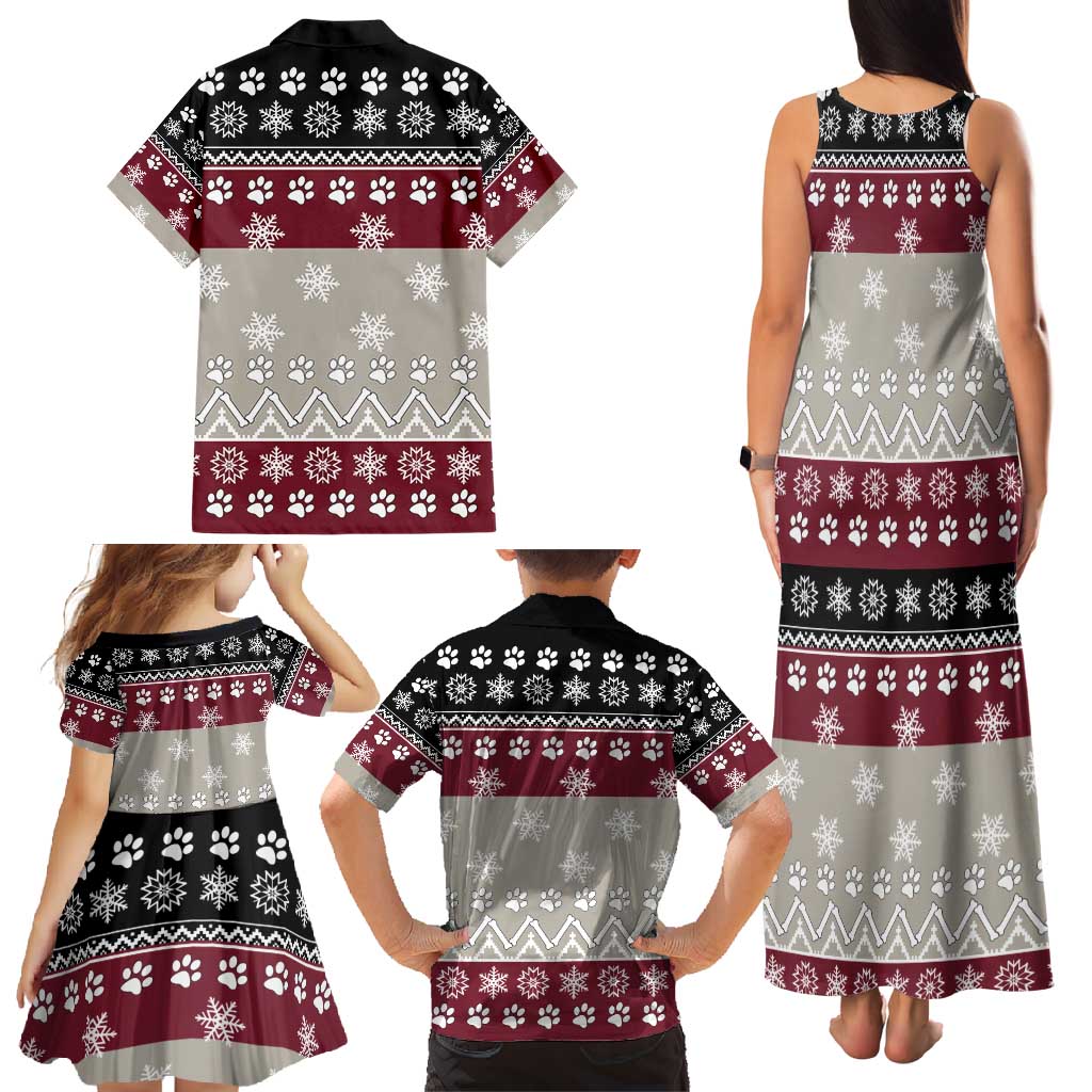 To Best Dog Dad Christmas Design Family Matching Tank Maxi Dress and Hawaiian Shirt Xmas Holiday Patterns - Wonder Print Shop