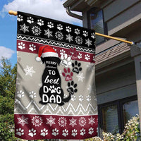 To Best Dog Dad Christmas Design Garden Flag Xmas Holiday Patterns - Wonder Print Shop