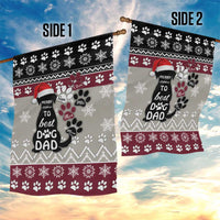 To Best Dog Dad Christmas Design Garden Flag Xmas Holiday Patterns - Wonder Print Shop
