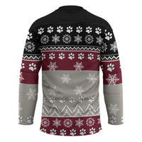 To Best Dog Dad Christmas Design Hockey Jersey Xmas Holiday Patterns - Wonder Print Shop