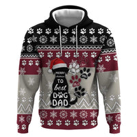 To Best Dog Dad Christmas Design Hoodie Xmas Holiday Patterns - Wonder Print Shop