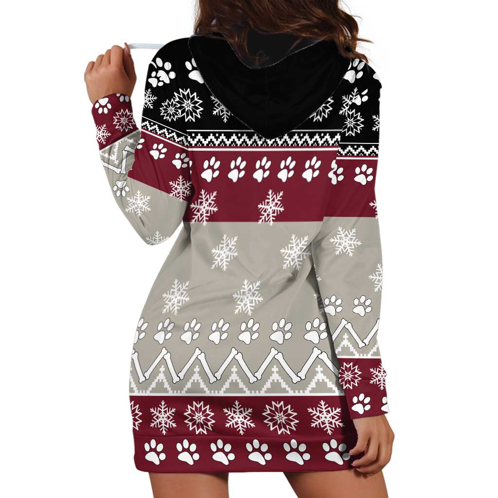 To Best Dog Dad Christmas Design Hoodie Dress Xmas Holiday Patterns - Wonder Print Shop