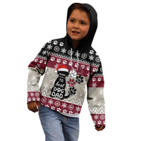 To Best Dog Dad Christmas Design Kid Hoodie Xmas Holiday Patterns - Wonder Print Shop