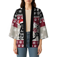 To Best Dog Dad Christmas Design Kimono Xmas Holiday Patterns - undefined
