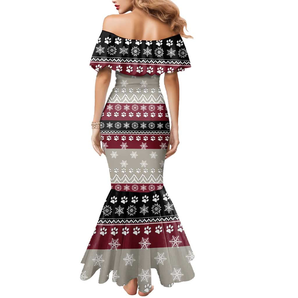 To Best Dog Dad Christmas Design Mermaid Dress Xmas Holiday Patterns - Wonder Print Shop