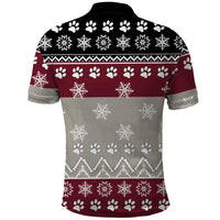 To Best Dog Dad Christmas Design Polo Shirt Xmas Holiday Patterns - Wonder Print Shop