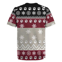 To Best Dog Dad Christmas Design Rugby Jersey Xmas Holiday Patterns - Wonder Print Shop