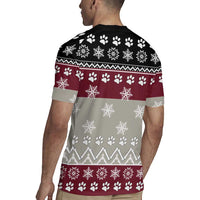 To Best Dog Dad Christmas Design Rugby Jersey Xmas Holiday Patterns - Wonder Print Shop