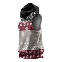 To Best Dog Dad Christmas Design Sleeveless Hoodie Xmas Holiday Patterns - Wonder Print Shop