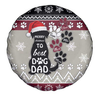 To Best Dog Dad Christmas Design Spare Tire Cover Xmas Holiday Patterns - Wonder Print Shop