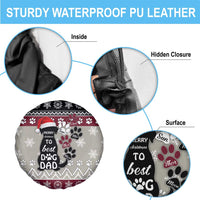 To Best Dog Dad Christmas Design Spare Tire Cover Xmas Holiday Patterns - Wonder Print Shop