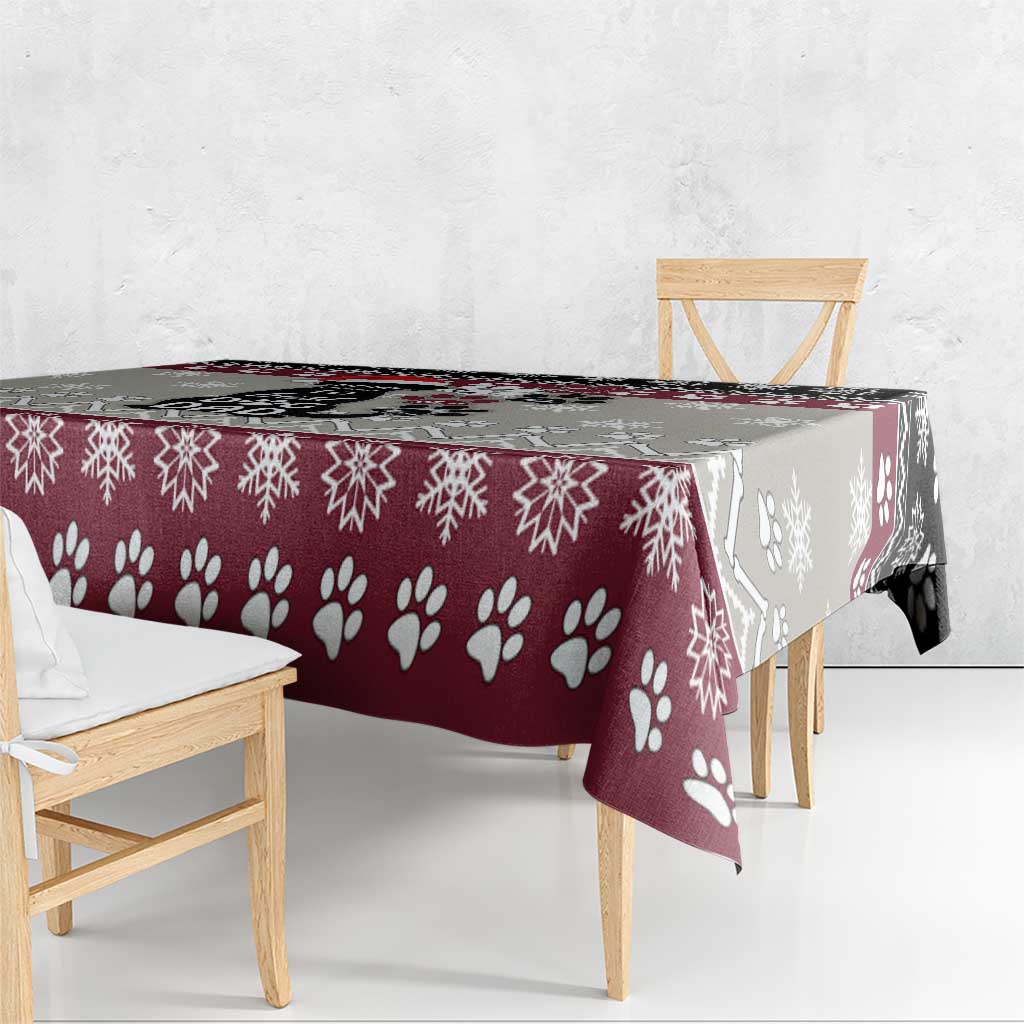 To Best Dog Dad Christmas Design Tablecloth Xmas Holiday Patterns - Wonder Print Shop